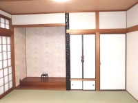 和室床の間施工後